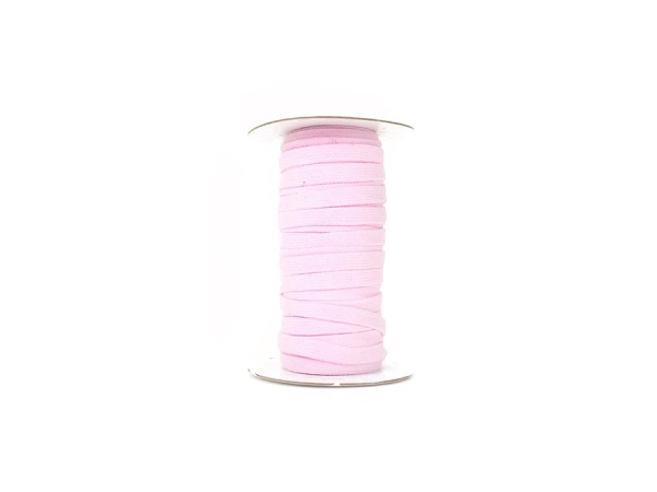 Flachkordel 11mm geflochten rosa Eigenproduktion / pro Meter