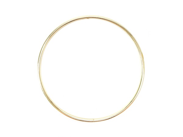 30cm Draht Ring / Makramee Gold