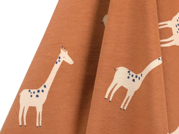 Jersey Giraffen auf rost