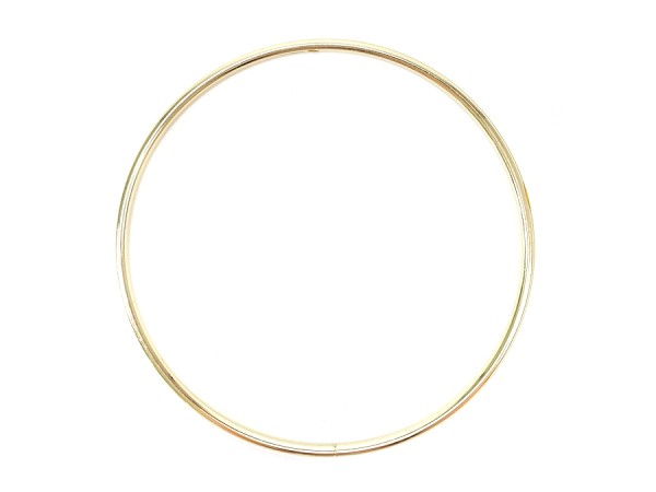 40cm Draht Ring / Makramee Gold