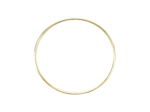 25cm Draht Ring / Makrame Gold