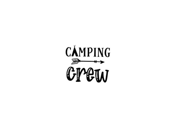 Bügelbild Camping Crew
