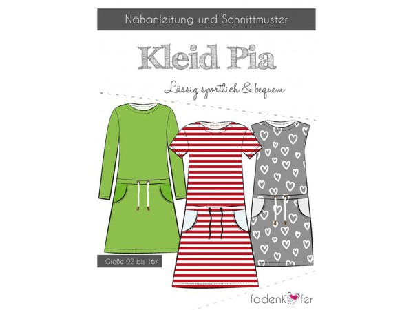 Schnittmuster Pia / Kinder Kleid / Fadenkäfer